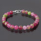 Charming Candy Quartz Round Beads Bracelet with Sterling Silver Lobster Lock GemsRush