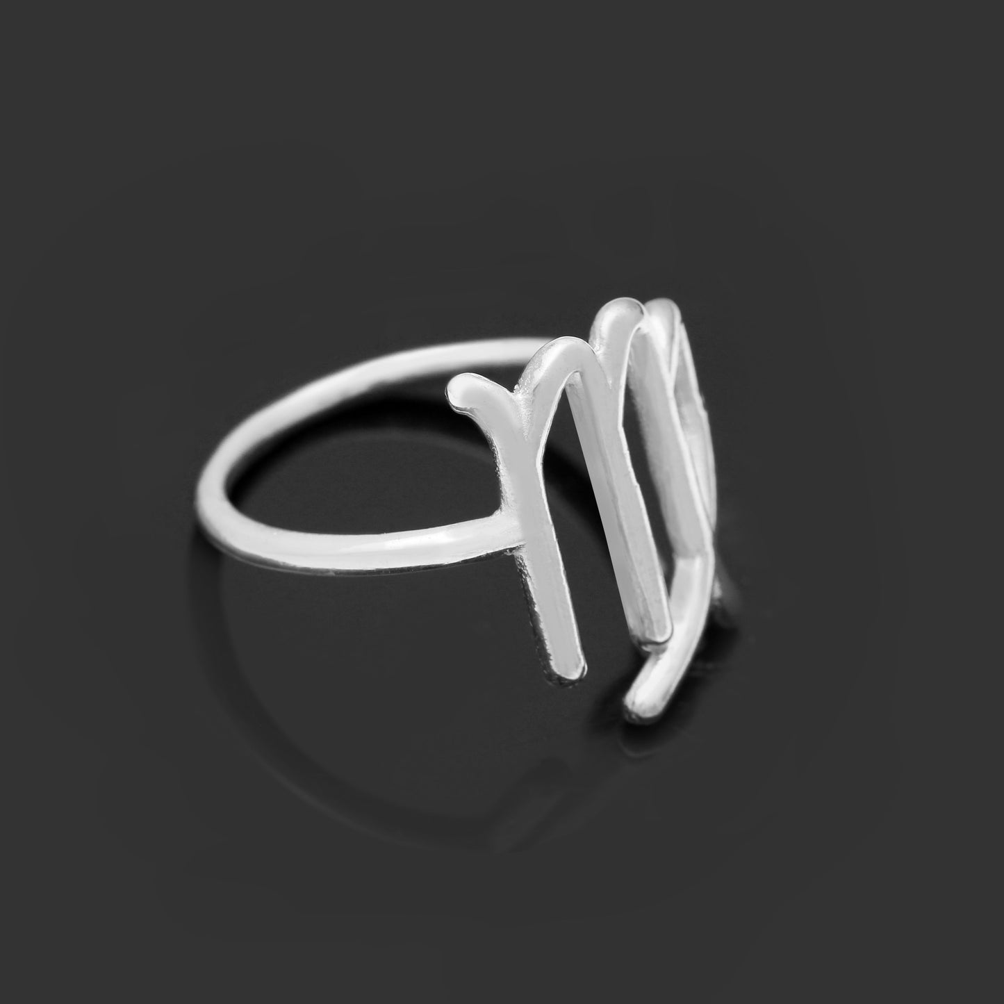 Custom Zodiac Symbol Ring, VIRGO Silver Ring, Birthday Gift Idea GemsRush