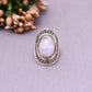 Enchanting Moonlit Glow Sterling Silver Ring with Blue Fire Moonstone | Size 5US GemsRush