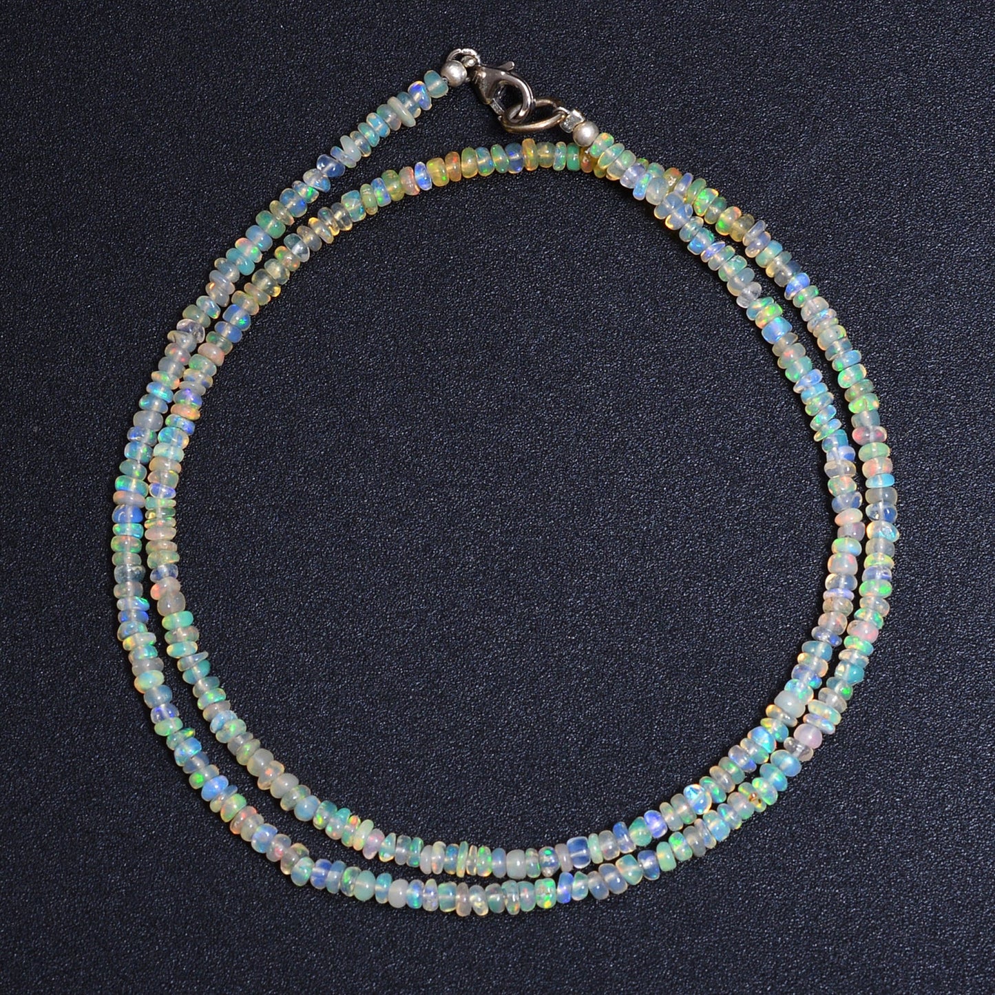 Ethiopian Fire Opal Beaded Necklace, Opal Choker Necklace For Men's & Women's GemsRush
