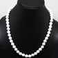 Graceful White Howlite Round Beaded Necklace GemsRush