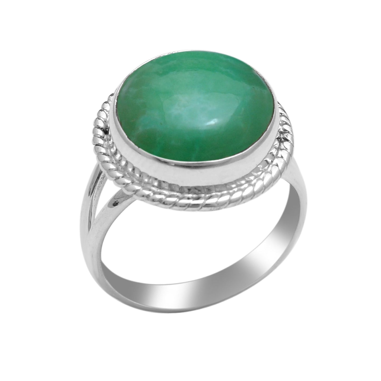 Green Aventurine Statement Ring ( 8 1/2 US Ring Size ) GemsRush