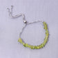 Green Peridot Sterling Silver Bolo Chain Bracelet | Mesmerizing Jewelry For Her GemsRush