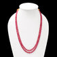 High Quality Ruby Double Layered Necklace GemsRush