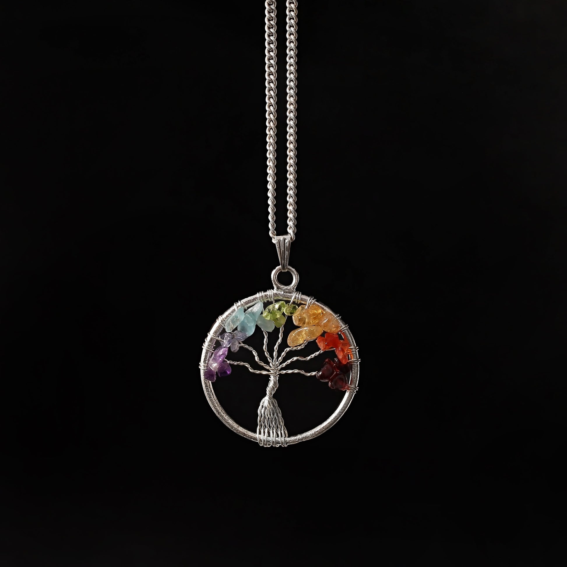 Chakra Tree of Life Pendant Healing Jewelry for the Mind, Body