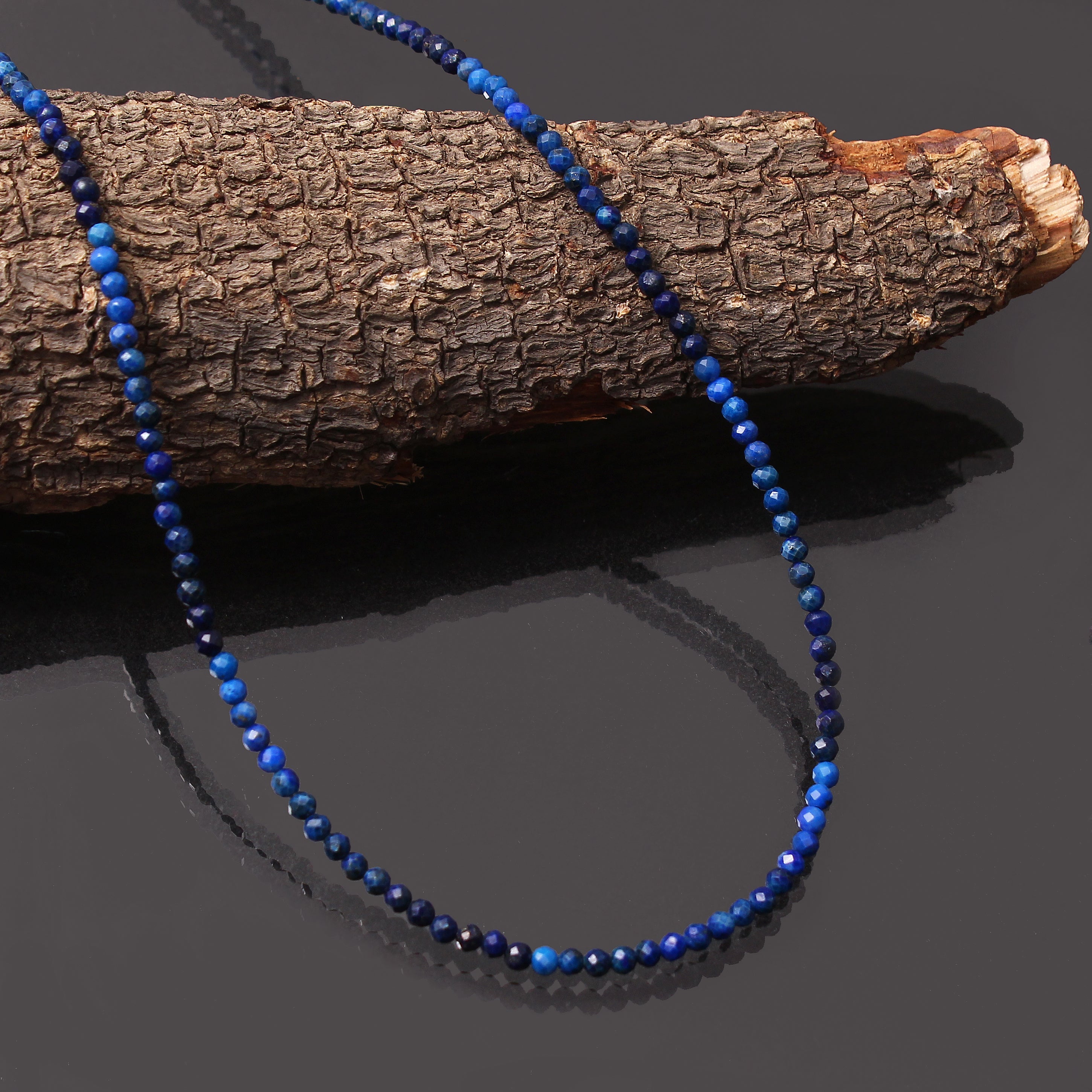 Lapis Lazuli Beaded Necklace – Wallis Designs