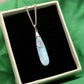 Larimar Gemstone Long Drop Pendant | Adorable Larimar Jewely Pendant With Silver Hook GemsRush