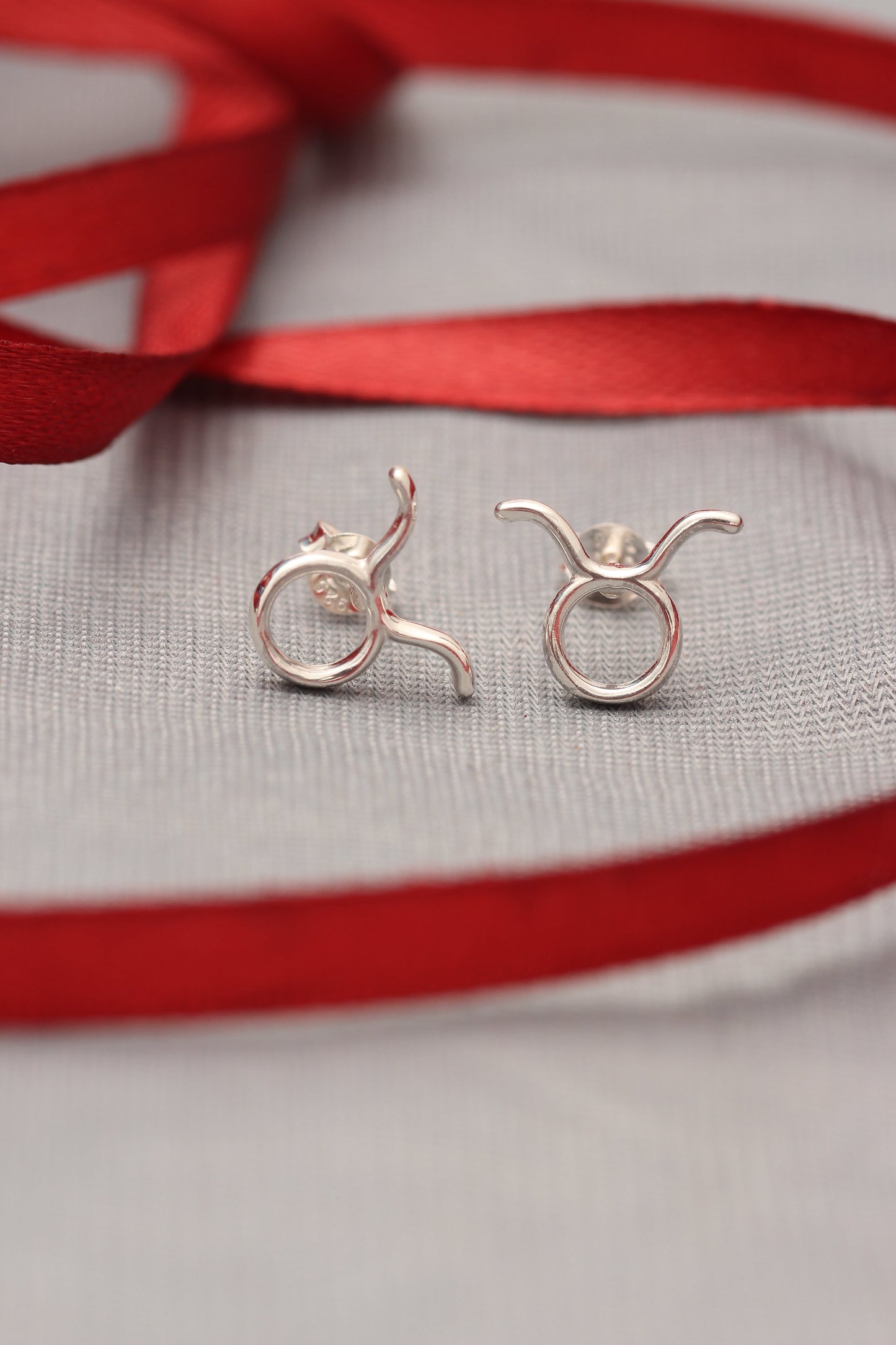 Minimalist Taurus Stud Earring, Zodiac Gift GemsRush