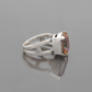 Mystic Topaz Cushion Silver Ring ( 8 1/2 US Ring Size ) GemsRush