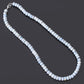 Natural Blue Opal Beaded Beautiful Necklace, Smooth Rondelle Necklace Beaded Cool Jewelry GemsRush
