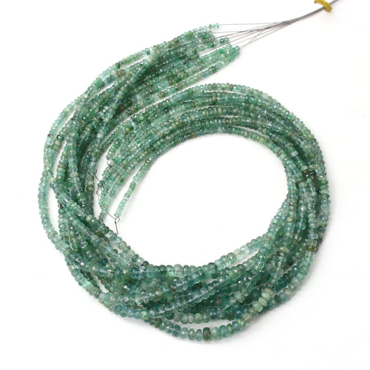 Natural Emerald Faceted Beads Necklace , Gift For Women . GemsRush