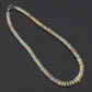 Natural Ethiopian Opal Beaded Necklace, Smooth Rondelle Beaded Necklace , Gift For Women . GemsRush