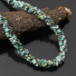 Natural Turquoise Chips Beaded Necklace, Turquoise Jewelry, Handmade Beads Necklace, Multi strand Rope Necklace. GemsRush
