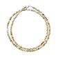 Natural Yellow Opal Beaded Necklace, Micro Faceted Round Yellow Honey Opal Beads Necklace, Opal Jewelry, Gift Her GemsRush
