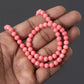 Pink Coral Round Beads 6 mm, Gemstone Beaded Strand For Jewelry Making 15.5 Inch GemsRush