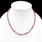 Pink Tourmaline Beautiful Beaded Necklace, Micro Faceted Beaded Pink Tourmaline Necklace , Gift For Women . GemsRush