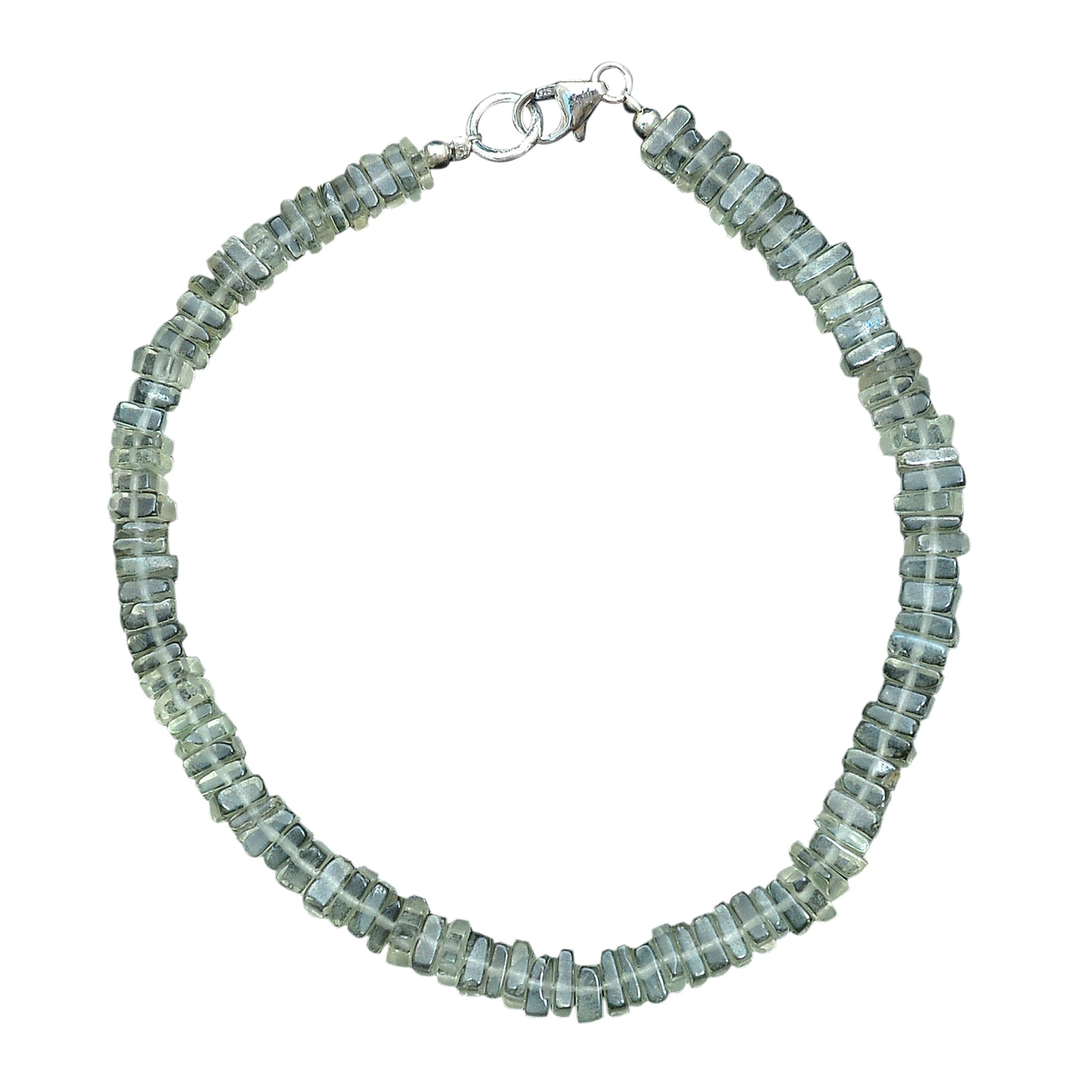 Rare Natural Green Amethyst Gemstone Bracelet GemsRush