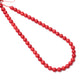 Red Coral Round Smooth Beads 8 mm, Bracelet Making Loose Beads Strand 16 Inches GemsRush