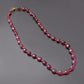 Red Ruby precious Stone Beaded Silver Necklace GemsRush