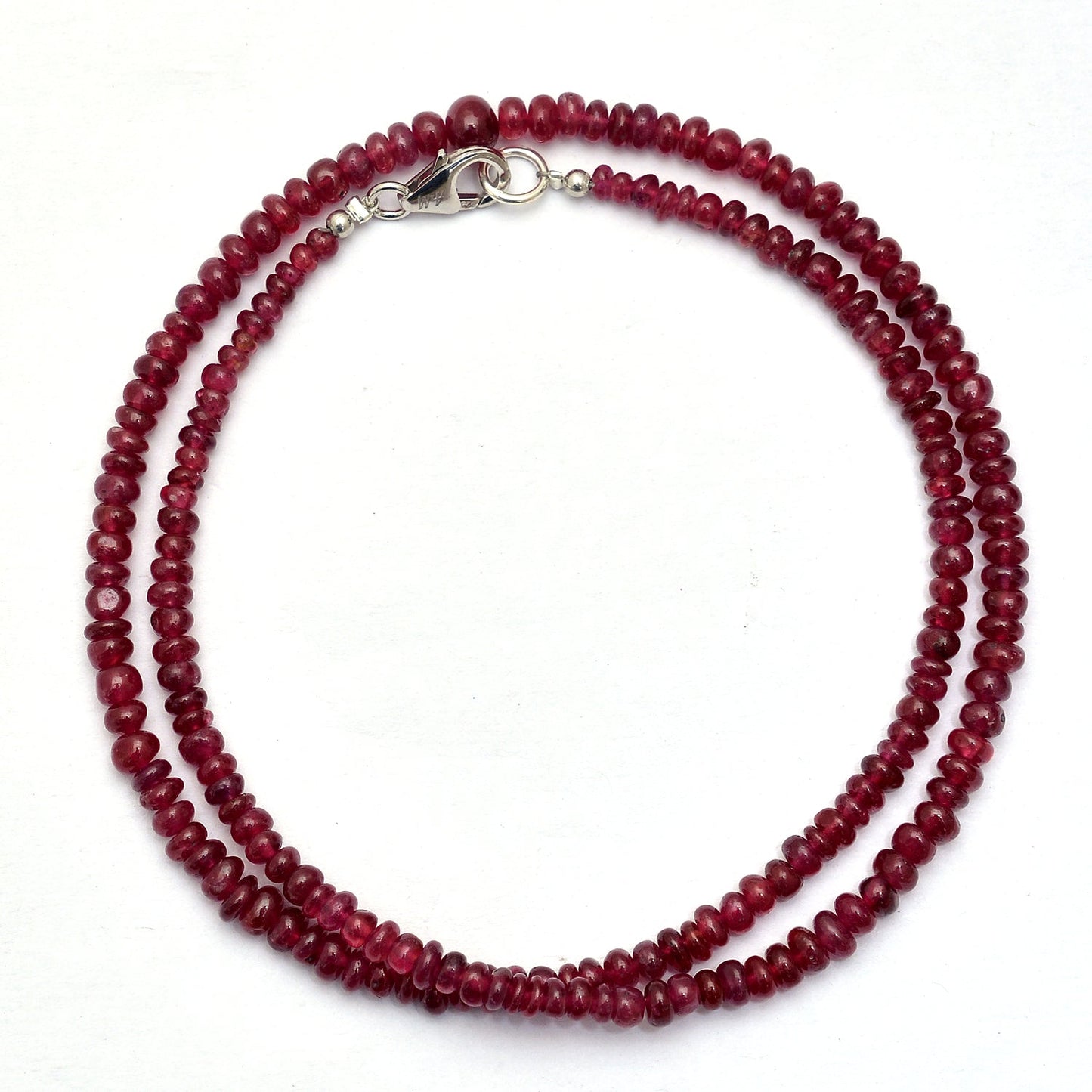 Ruby Beaded Necklace, July Birthstone Necklace, Anniversary Gift For Her GemsRush