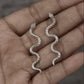 Serpent Silver Snake Earring GemsRush