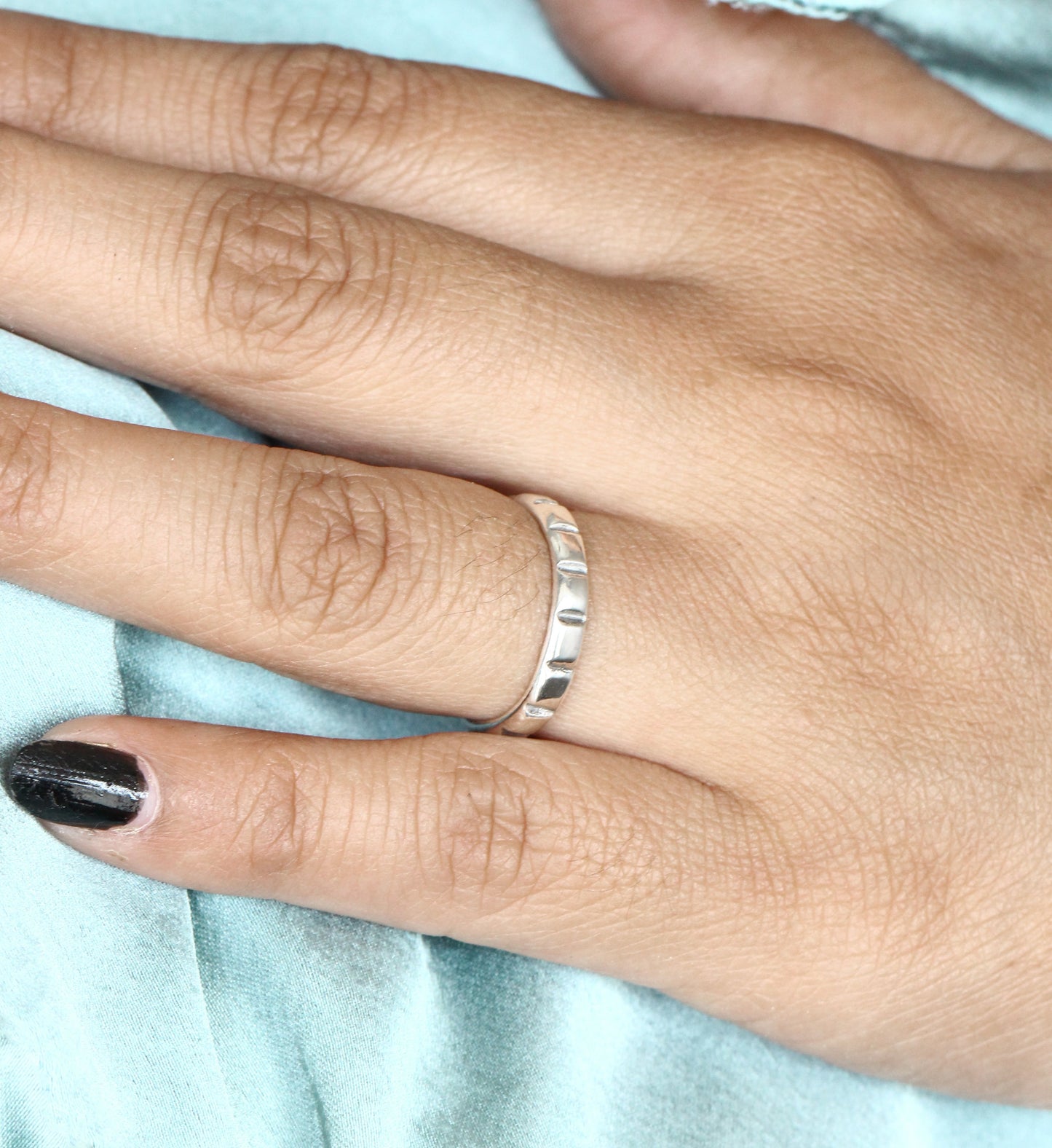 Simple Band Silver Ring ( 5 3/4 US Ring Size ) GemsRush