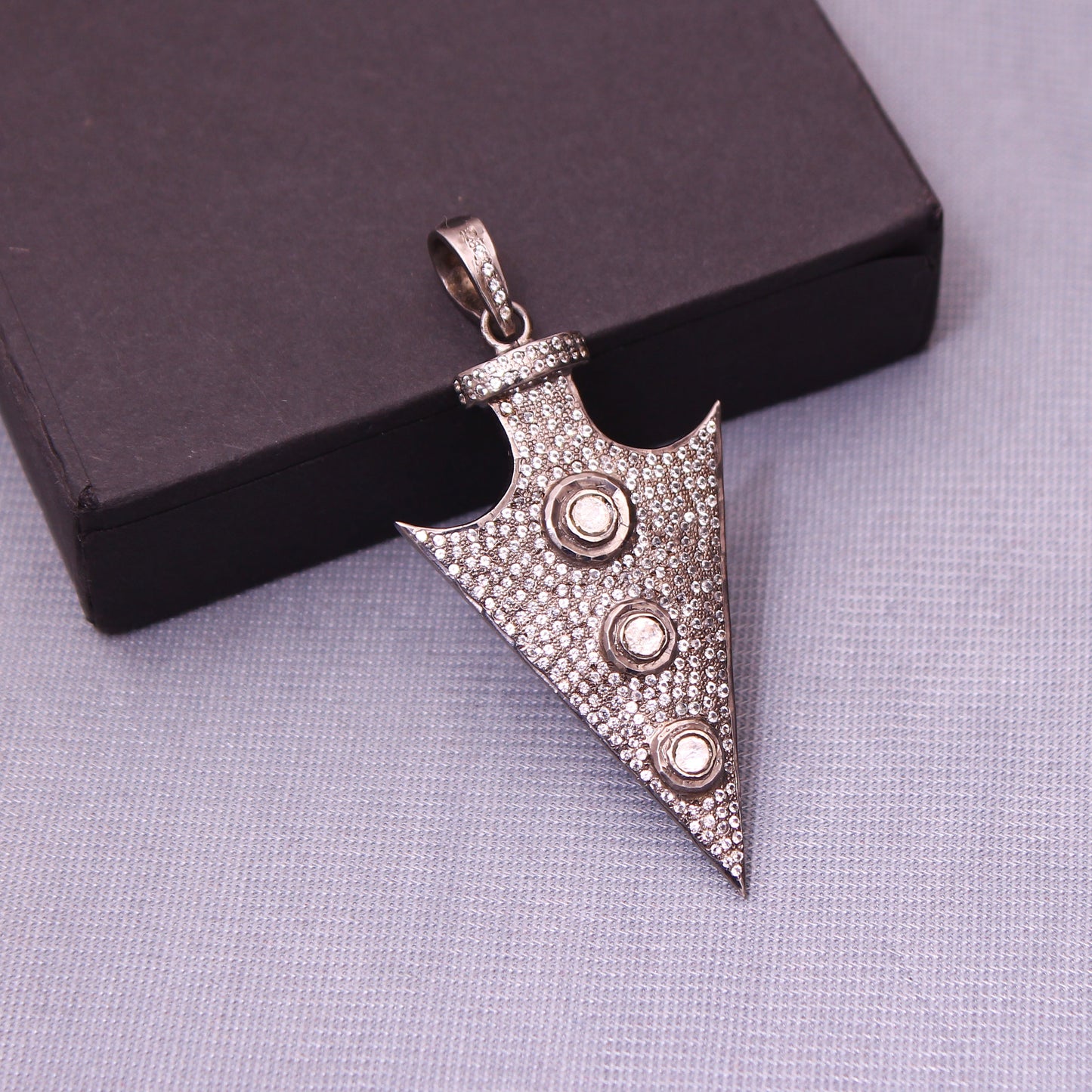 Sterling Silver Pirates Pendant Cubic Zircon Arrowhead | The Arrowhead Of Success GemsRush