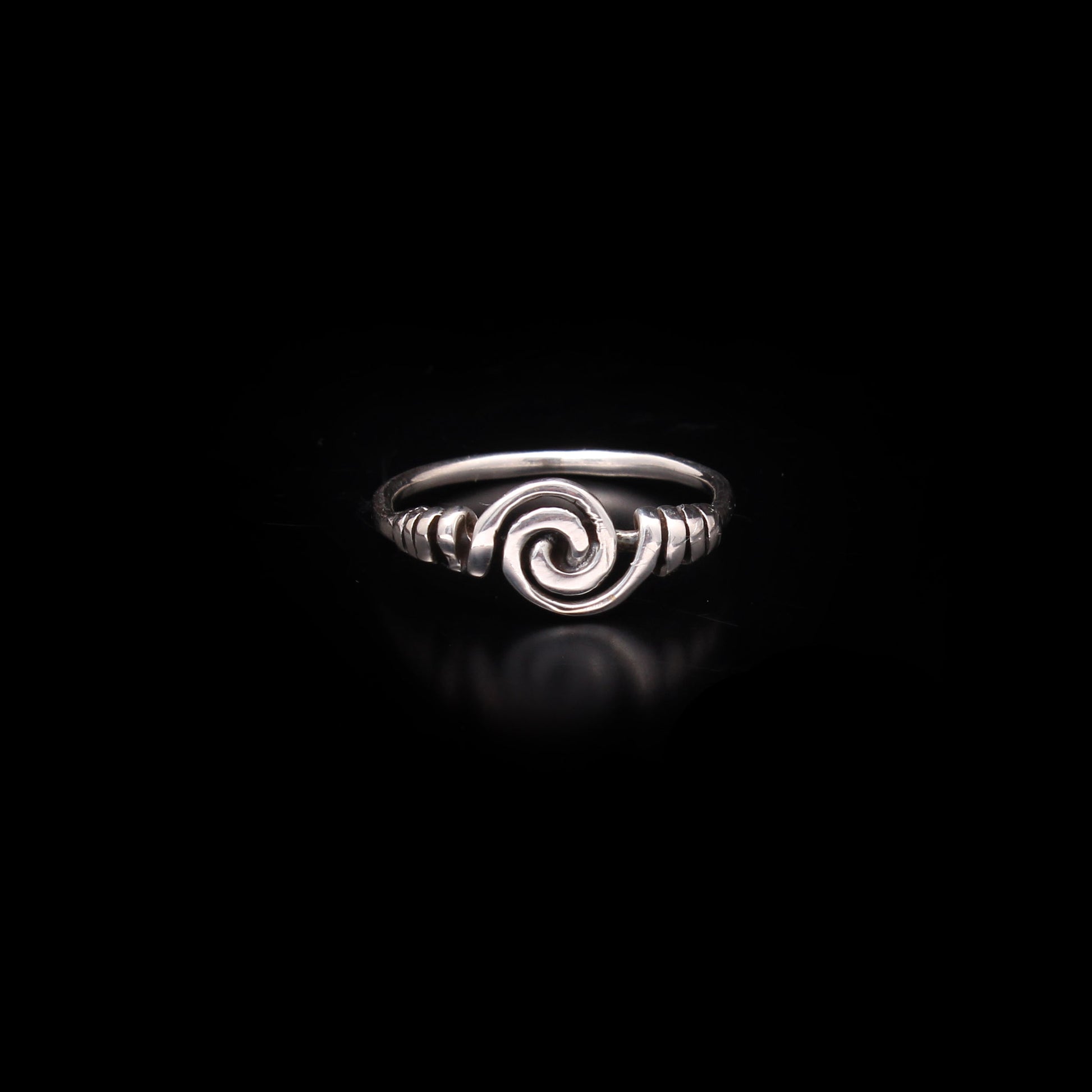 Sterling Silver Spiral Ring GemsRush