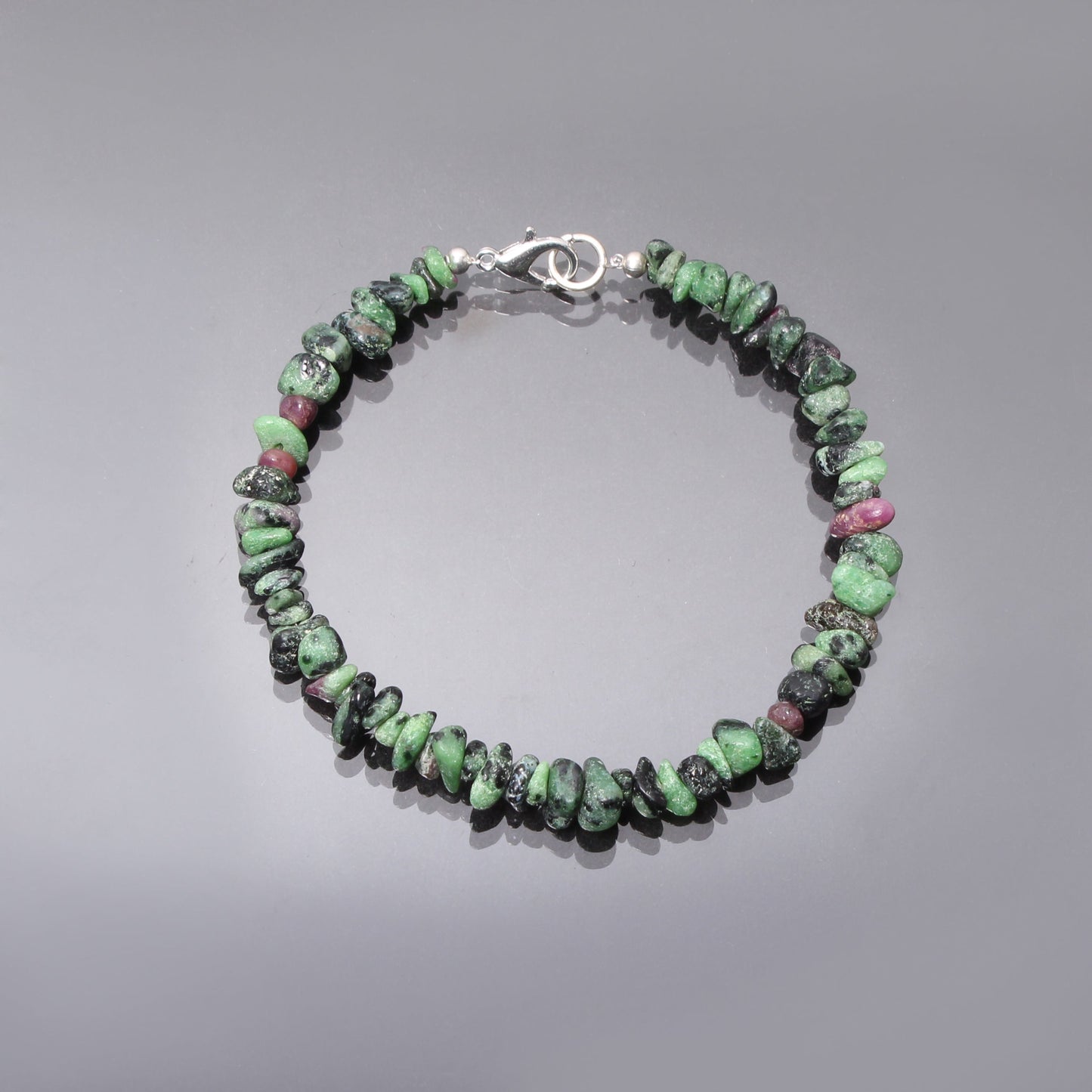 Stunning Ruby Zoisite Uncut Gemstone Bracelet: An Adorable - Stylish Piece of Jewelry GemsRush