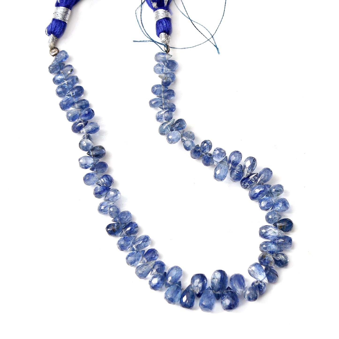 Tanzanite Faceted Drop Briolette Beads: 8 Inches of Stunning Elegance GemsRush