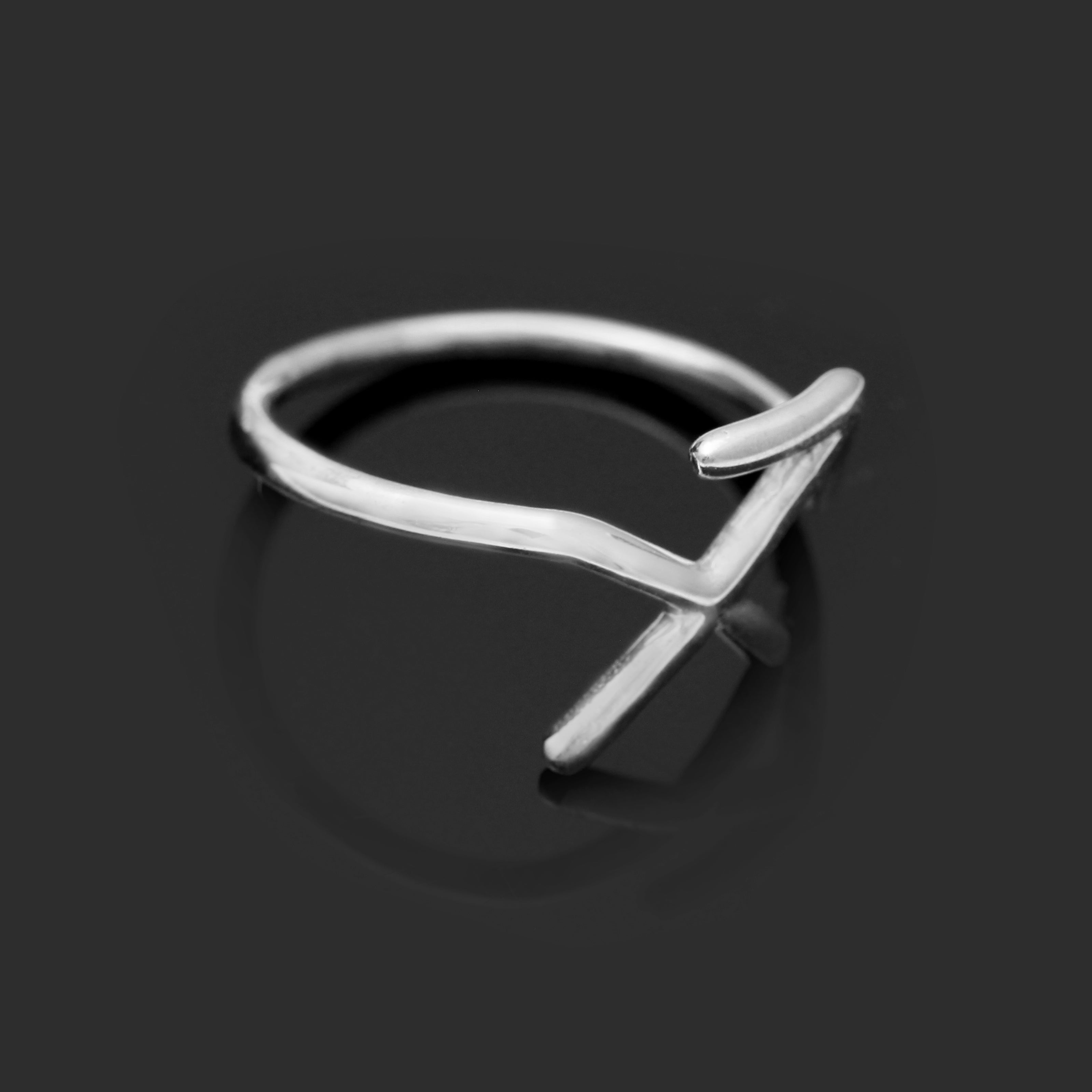 925 Sterling Silver Shaped Ring | 925 Sterling Silver Motif Ring | X Ring -  925 Sterling - Aliexpress