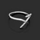 Tiny Silver SAGITTARIUS Symbol Ring, Gift For Mom GemsRush