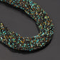 Turquoise Round Shape 2.5mm - 3mm Faceted Cut Beads 12.5 Inch Strand GemsRush