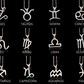 Zodiac Symbol Charms, Silver CANCER Sign Pendant, Healing Gift For Mom GemsRush